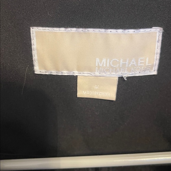 Michael Kors Black Trench Coat with Belt - Picture 2 of 7